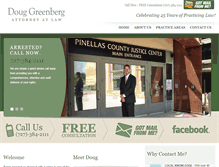 Tablet Screenshot of douggreenberglaw.com